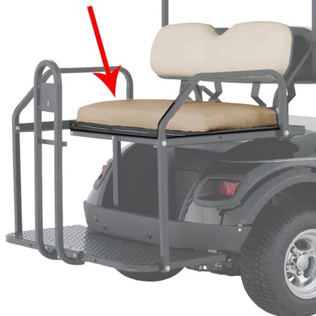 ILC Replacement For Ezgo / Cushman / Textron Seat Bottom Assembly For Flip Seat - Tan - Models 2011 699321G03-WX-KT5Y-7